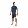 Rash Guard Herren Kurzarm Schwarz-Blau XL Mares 412552XL