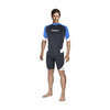 Rash Guard Herren Kurzarm Schwarz-Blau XXL Mares 412552XXL
