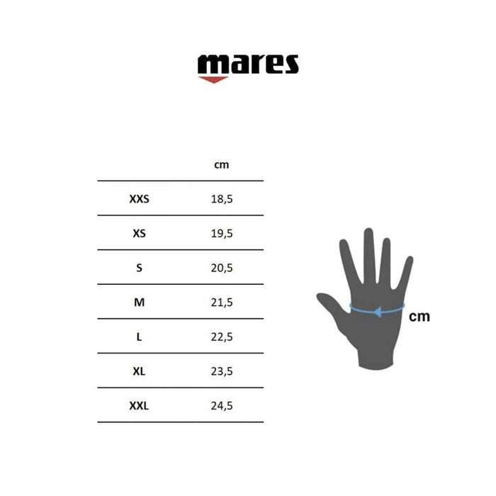 Tauchhandschuhe Flexa Fit 5 mm Schwarz-Grau XXXL Mares 4127243XL