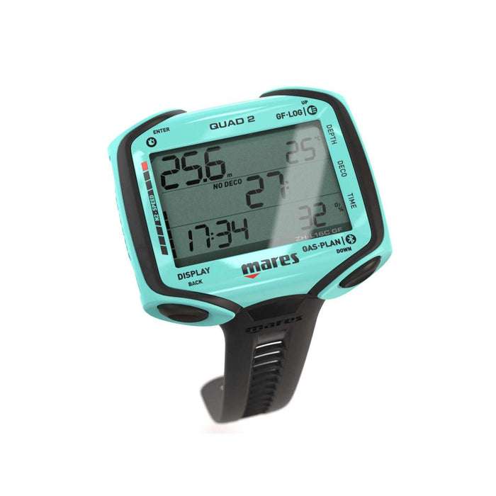 Ordinateur de plongée Quad 2 Aquamarine Mares 414152AQ