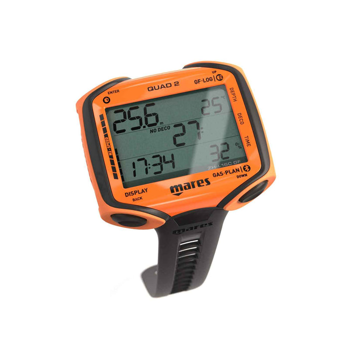 Ordenador de buceo Quad 2 Naranja Mares 414152OR