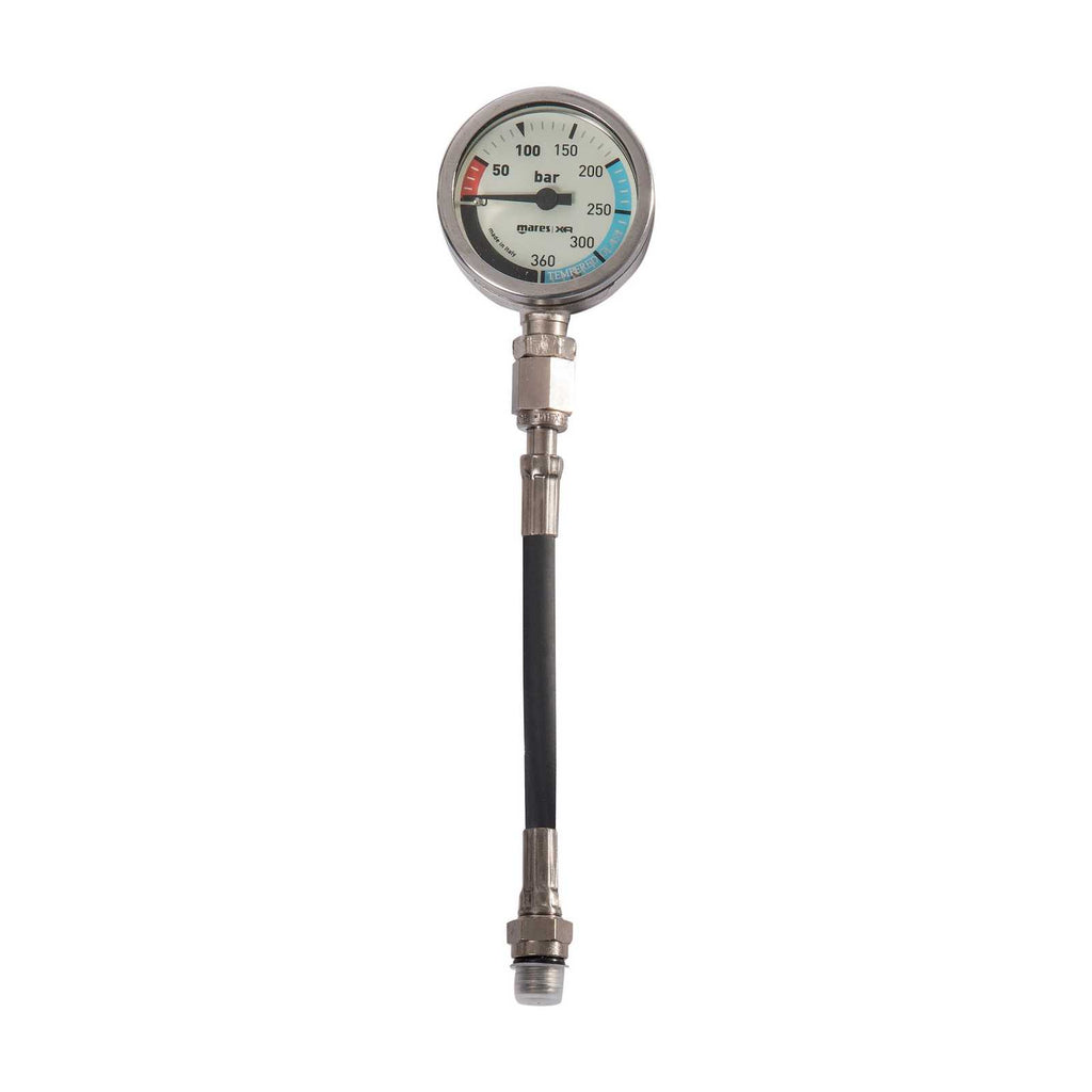 Finimeter SPG52 Xr Line 15 cm Gummischlauch Sauerstoff Bar Mares 414605BAR