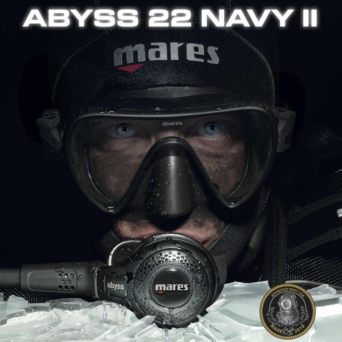 Atemregler Abyss 22 Navy II DIN 300 Bar Schwarz Mares 416171DIN