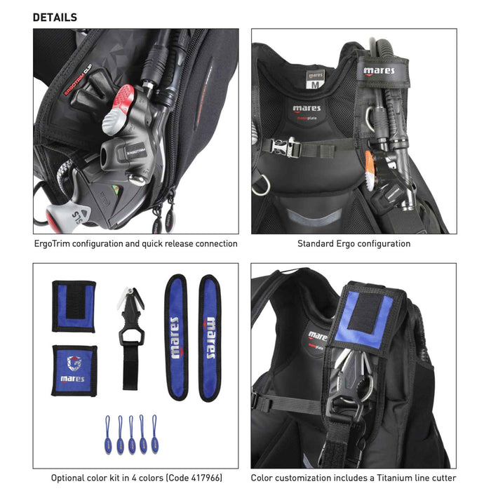 Tauchjacket Guardian Ergotrim L Mares 417105L