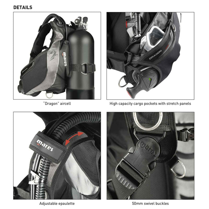 GAV da immersione Dragon SLS XS Mares 417223XS