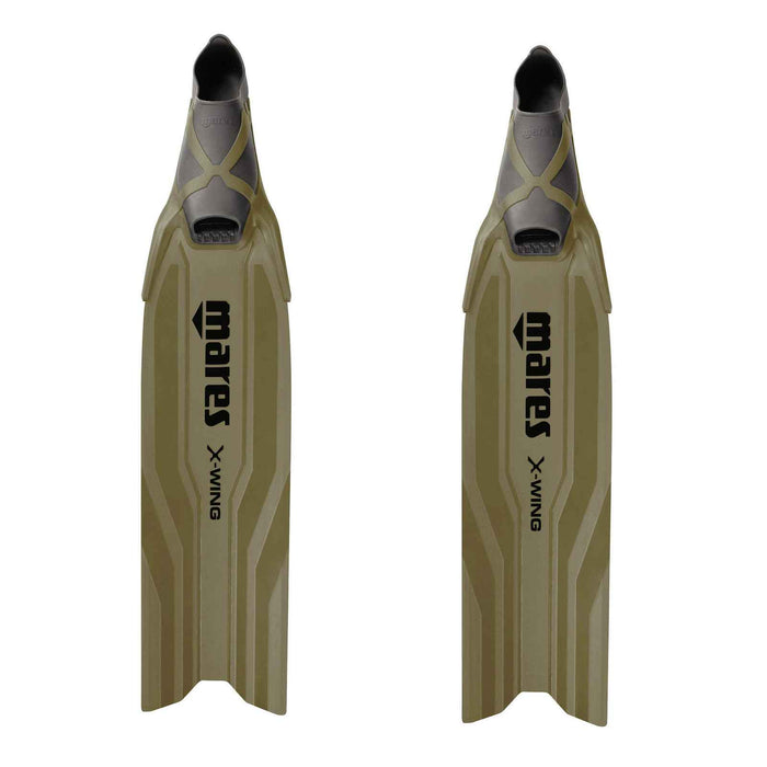 Apnoe-Flossen X-Wing Short Oliv-Oliv EU 38-39-UK 5-6-USA 6-7 Mares 420421038OLOL