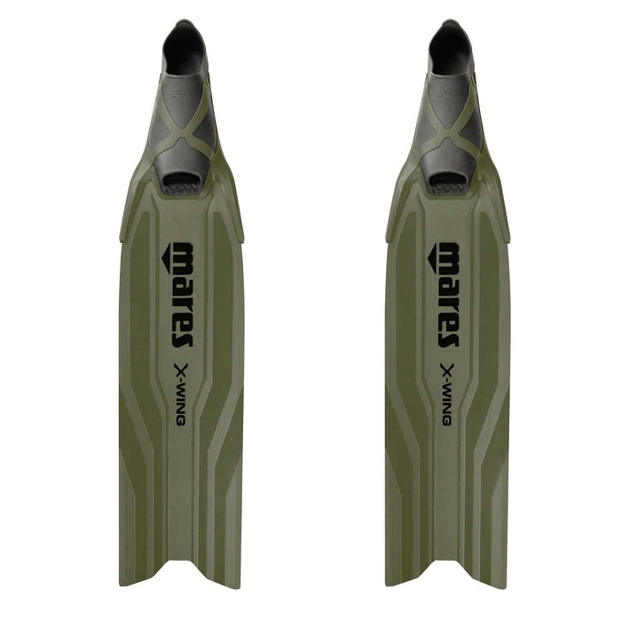 Apnoe-Flossen X-Wing Short Grün-Grün EU 40-41-UK 6,5-7,5-USA 7-8 Mares 420421040GNGN