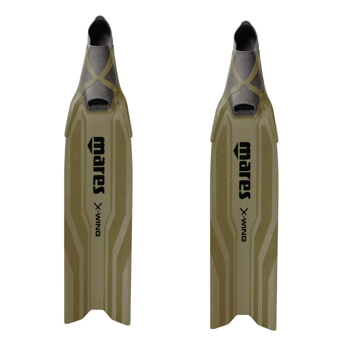 Apnoe-Flossen X-Wing Short Oliv-Oliv EU 40-41-UK 6,5-7,5-USA 7-8 Mares 420421040OLOL