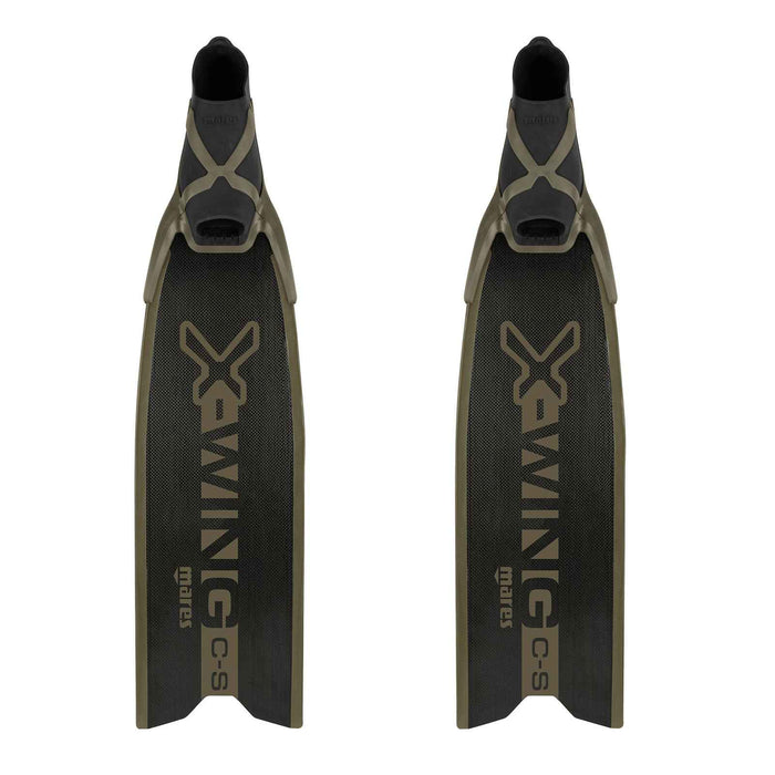 Pinne da apnea X-Wing C-S Medium Nero-Verde EU 36-37-UK 3-4-USA 4-5 Mares 420422MED036