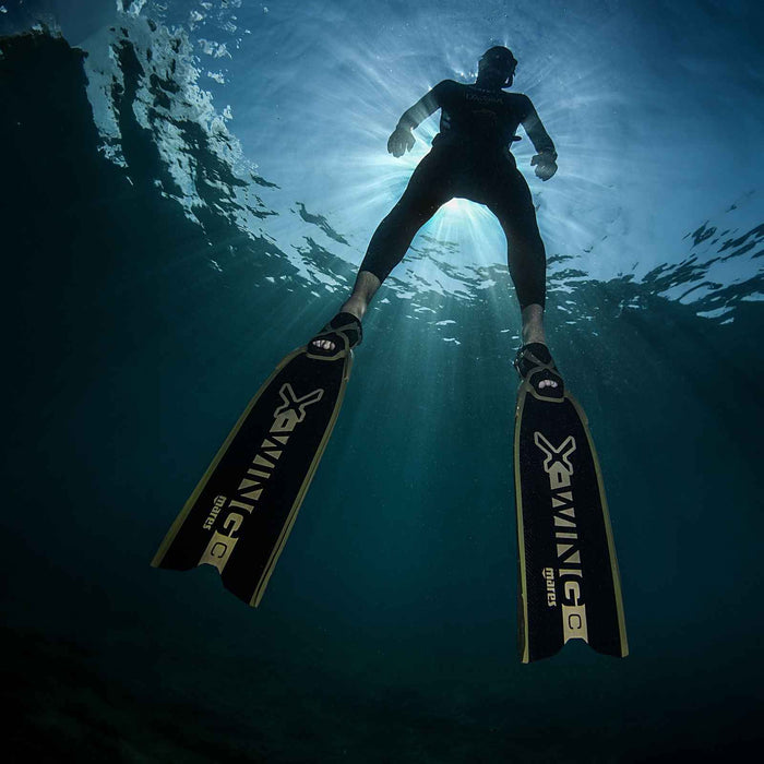 Pinne da apnea X-Wing C-S Medium Nero-Verde EU 36-37-UK 3-4-USA 4-5 Mares 420422MED036