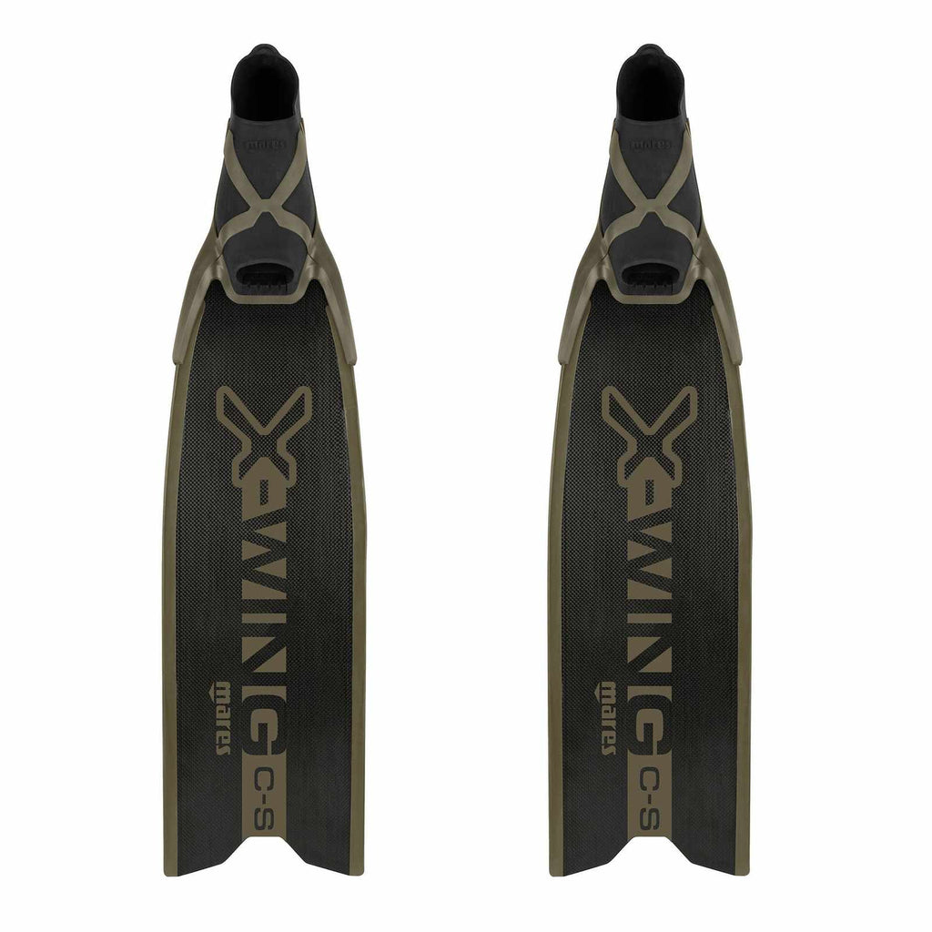 Freediving Fins X-Wing C-S Medium Black-Green EU 38-39-UK 5-6-USA 6-7 Mares 420422MED038