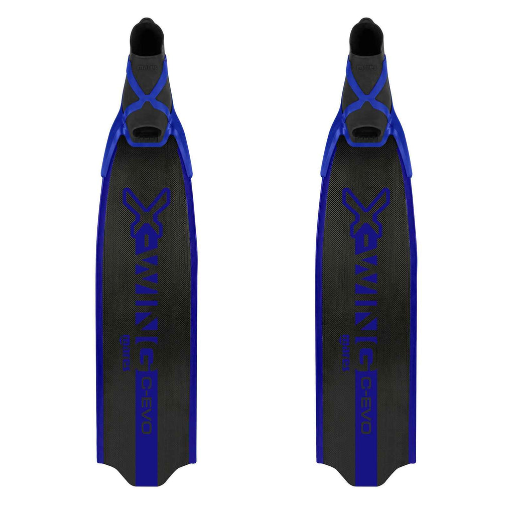 Apnoe-Flossen X-Wing C-Evo Mittel Schwarz-Blau EU 46-47-UK 11,5-12-USA 12-13 Mares 420423MED046