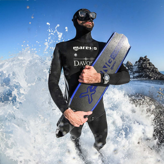 Freediving Fins X-Wing C-Evo Soft Black-Blue EU 36-37-UK 3-4-USA 4-5 Mares 420423SFT036