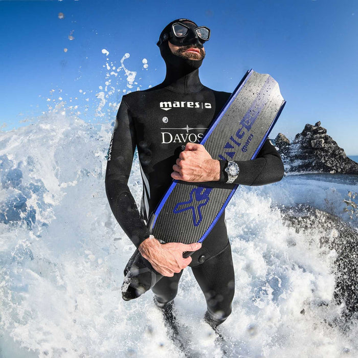 Freediving Fins X-Wing C-Evo Soft Black-Blue EU 40-41-UK 6,5-7,5-USA 7-8 Mares 420423SFT040