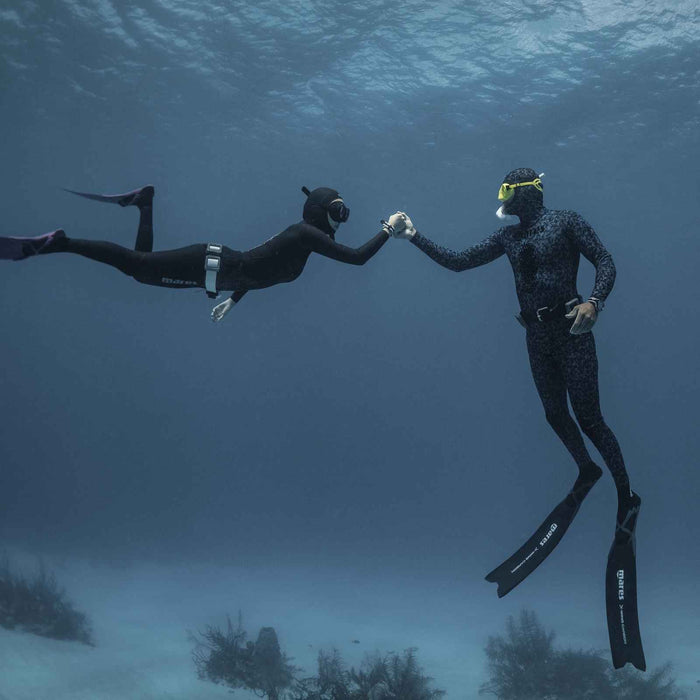 Spodnie pianki do freedivingu Polygon 30 3 mm niebiesko-indygo rozmiar 6 Mares 422305S6