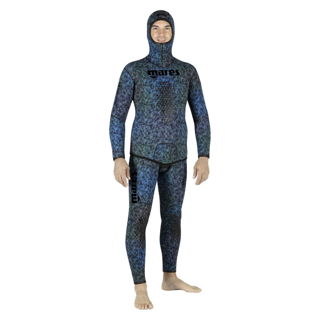 Apnoe-Neoprenhose Polygon 865 6,5mm Blau-Indigo Größe 4 Mares 422309S4