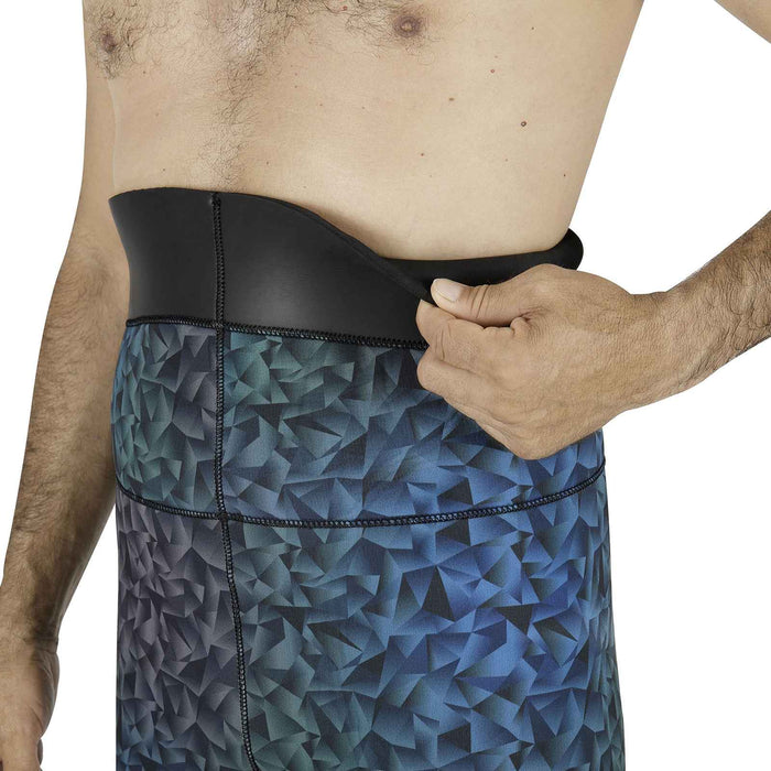 Apnoe-Neoprenhose Polygon 865 6,5mm Blau-Indigo Größe 5 Mares 422309S5