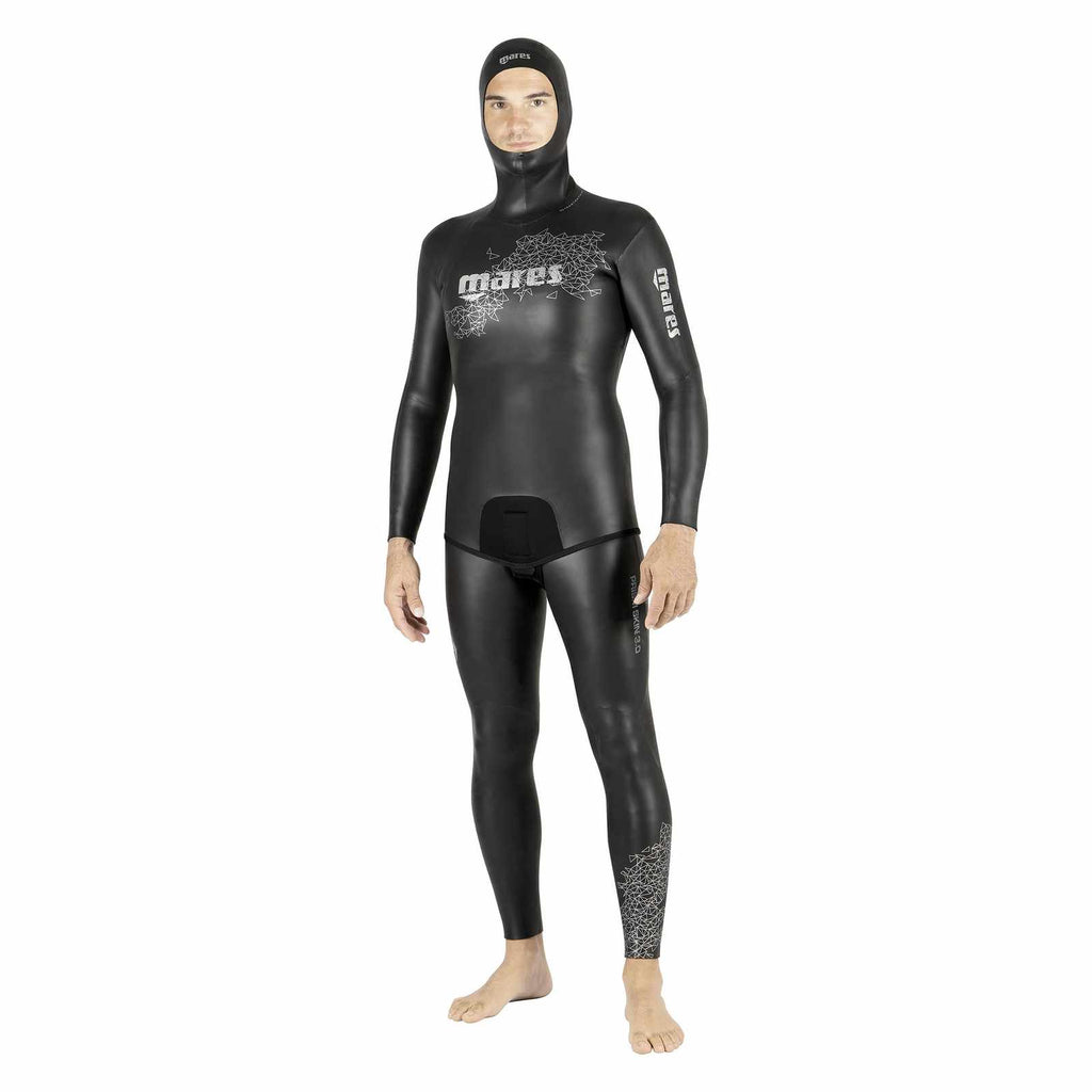 Apnoe-Neoprenjacke Prism Skin Herren 3mm Schwarz Größe 4 Mares 422314S4