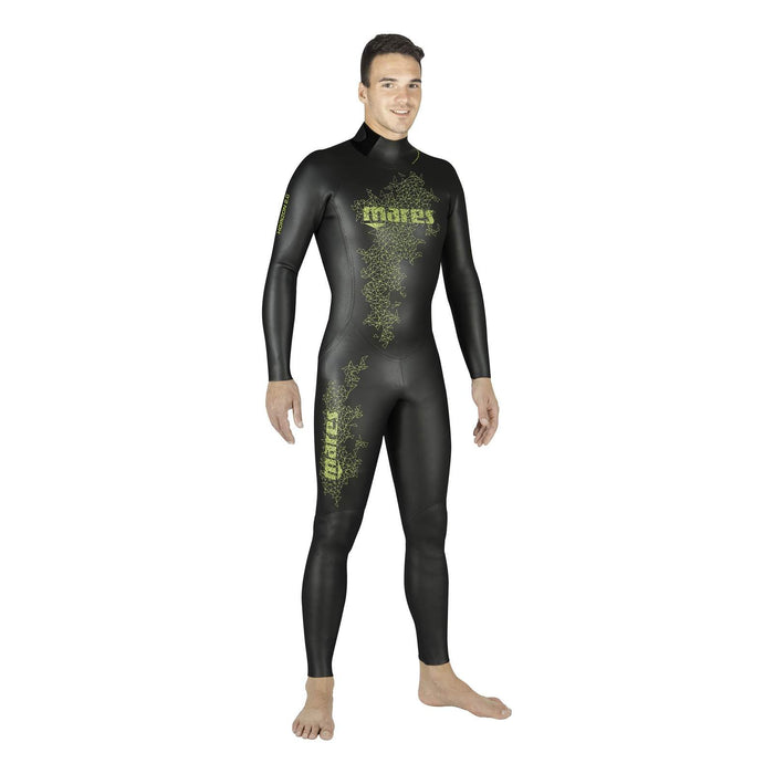 Freediving Wetsuit Steamer Horizon Man 2mm Black-Lime Size 4 Mares 422316S4