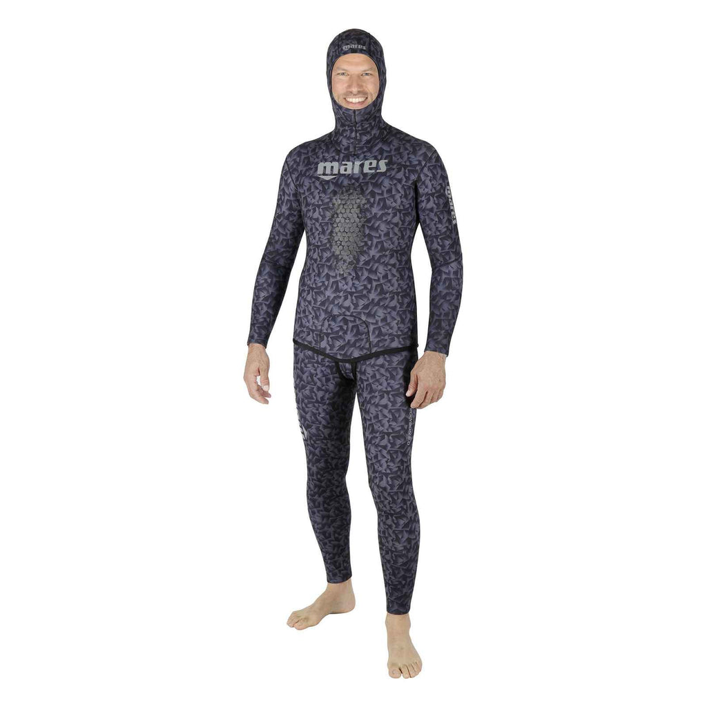 Apnoe-Neoprenhose Polygon Black 50 5 mm Indigo-Camo Größe 3 Mares 422321S3