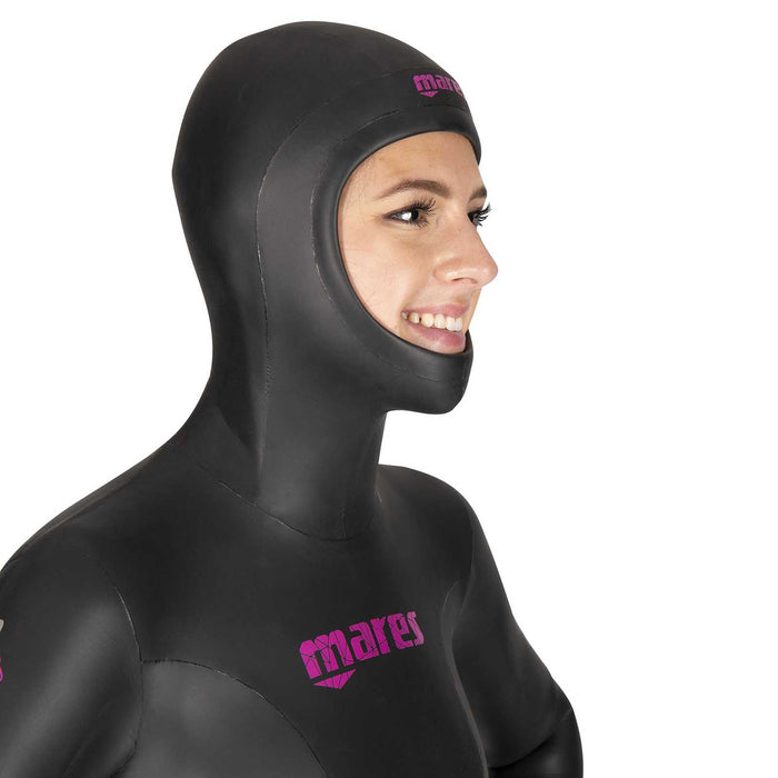 Kurtka pianki do freedivingu Prism Skin damska 5 mm czarno-różowa Rozmiar 2 Mares 422324S2