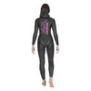 Apnoe-Neoprenjacke Prism Skin Damen 5 mm Schwarz-Pink Größe 5 Mares 422324S5