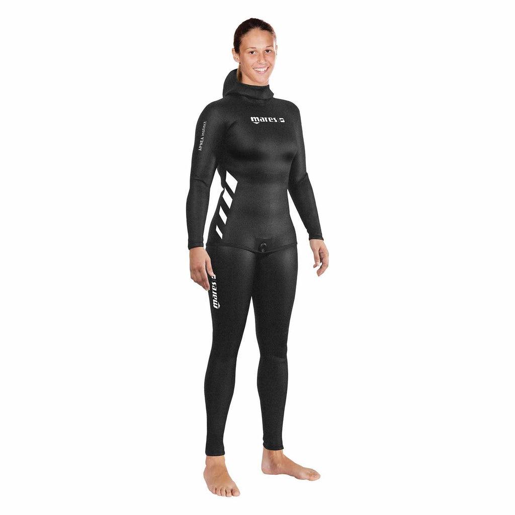 Kurtka skafandra do freedivingu Apnea Instinct 50 damska 5 mm czarno-biała rozmiar 3 Mares 422461S3