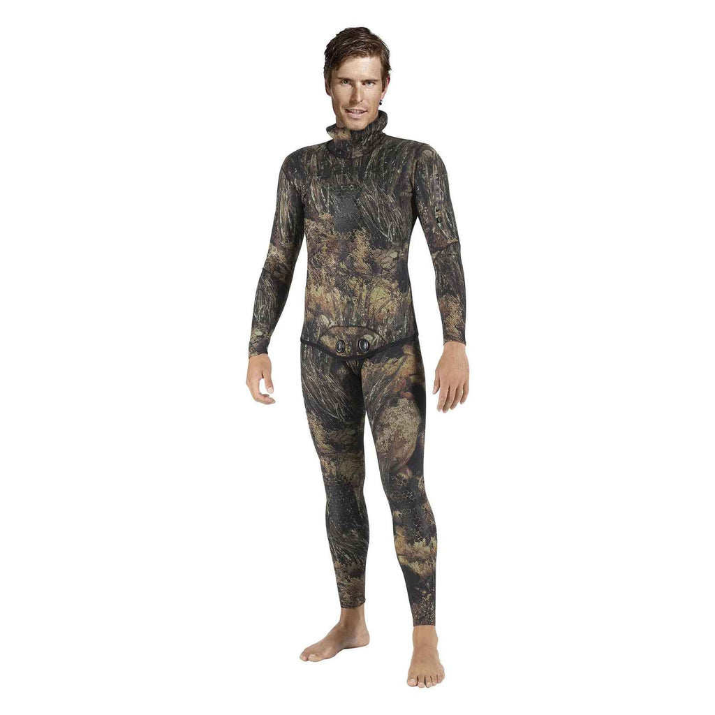 Spodnie skafandra do freedivingu Illusion 50 5 mm Ocean Floor-Camo, rozmiar 3 Mares 422485S3