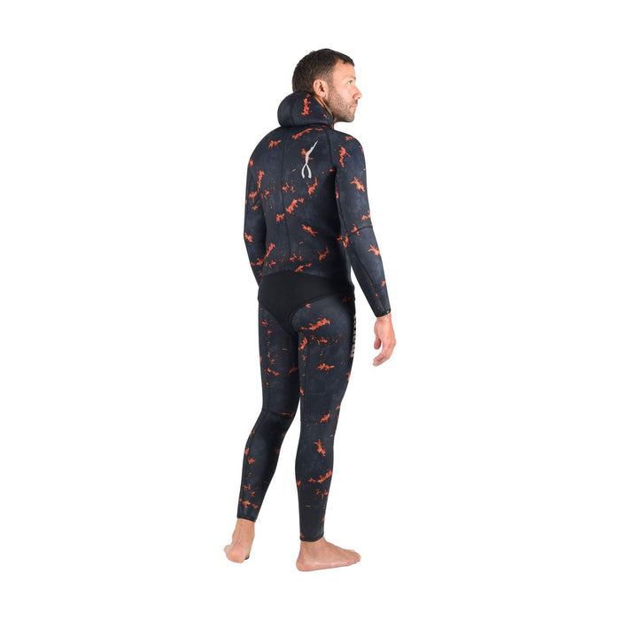 Spearfishing-Neoprenjacke Explorer Lava 50 5 mm Camo-Orange Größe 2 Mares 422502S2