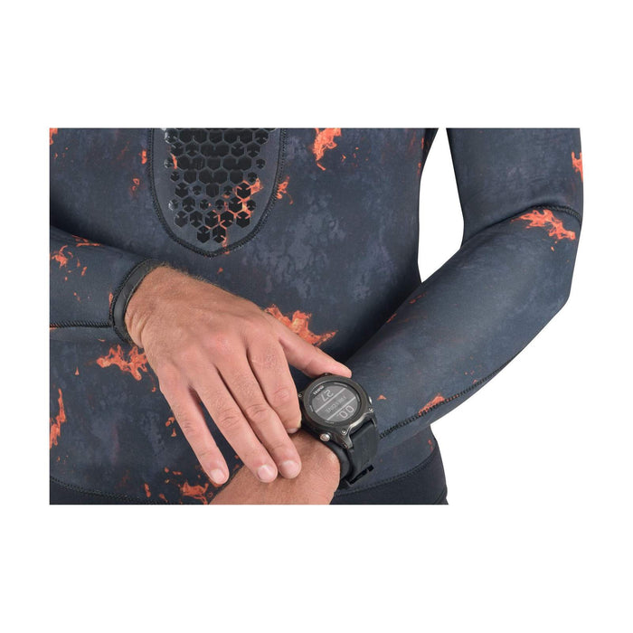 Spearfishing-Neoprenjacke Explorer Lava 50 5 mm Camo-Orange Größe 2 Mares 422502S2