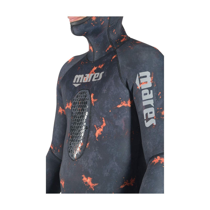 Spearfishing-Neoprenjacke Explorer Lava 50 5 mm Camo-Orange Größe 5 Mares 422502S5