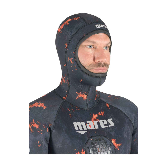 Spearfishing-Neoprenjacke Explorer Lava 50 5 mm Camo-Orange Größe 6 Mares 422502S6