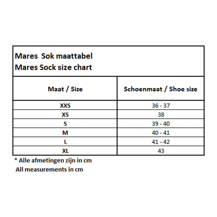 Calcetines de Apnea Flex 5mm Negro XS-S Mares 422656XS-S