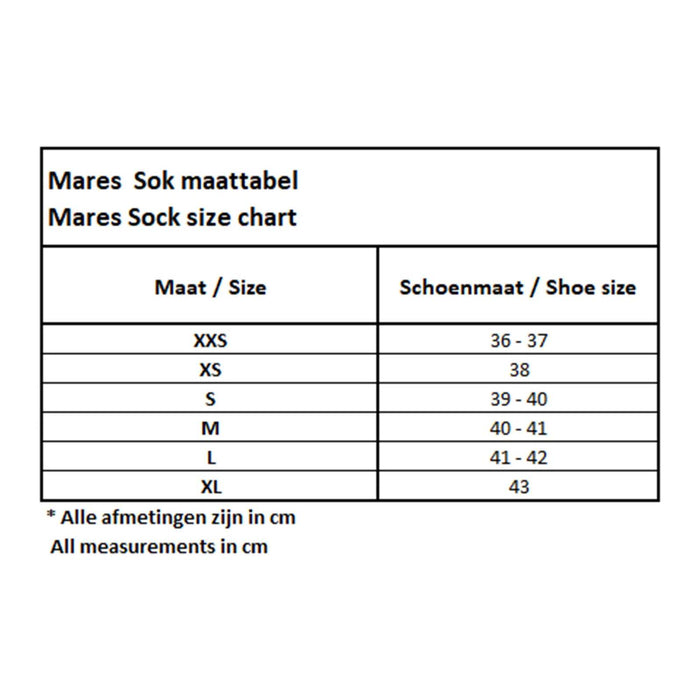 Freediving Socks 2mm Black XL-XXL Mares 422658XL-XXL