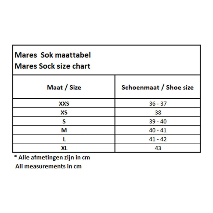 Apnoe-Socken Flex Gold 3 mm Schwarz M Mares 422660M