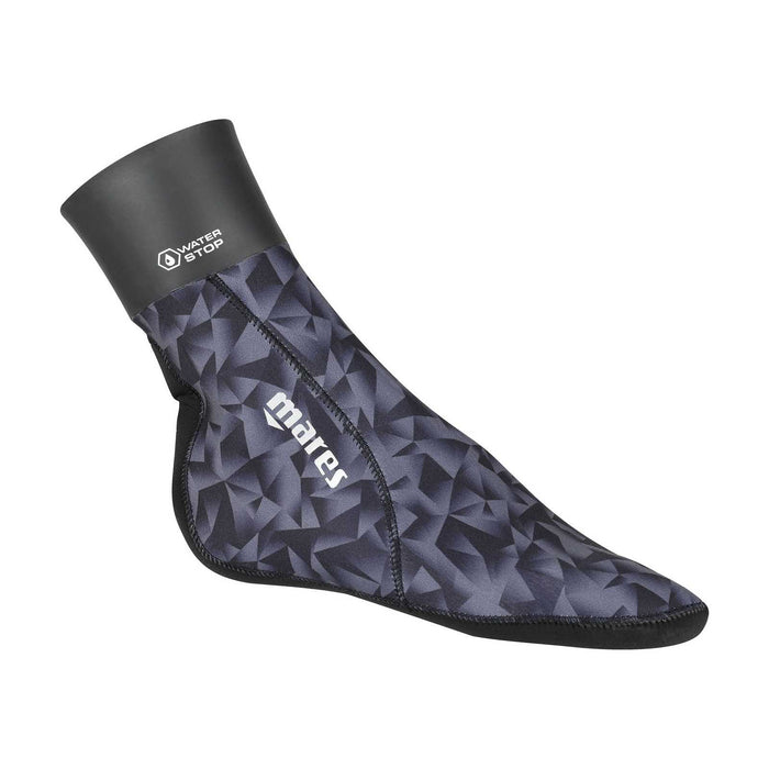 Apnoe-Socken Polygon BK 5-3mm Schwarz-Camo M-L Mares 422673M-L