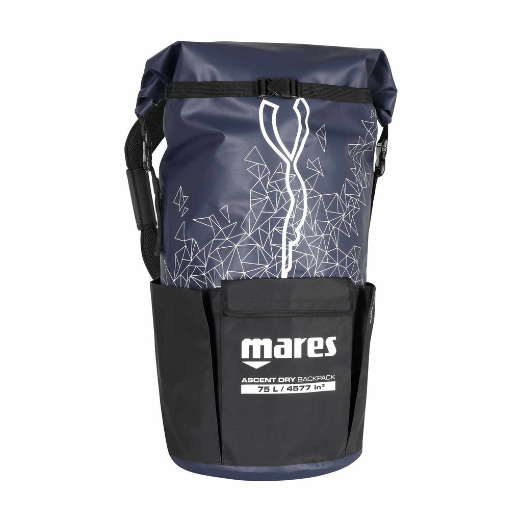 Freediving-Rucksack Ascent Dry Schwarz-Blau 75 l Mares 425565