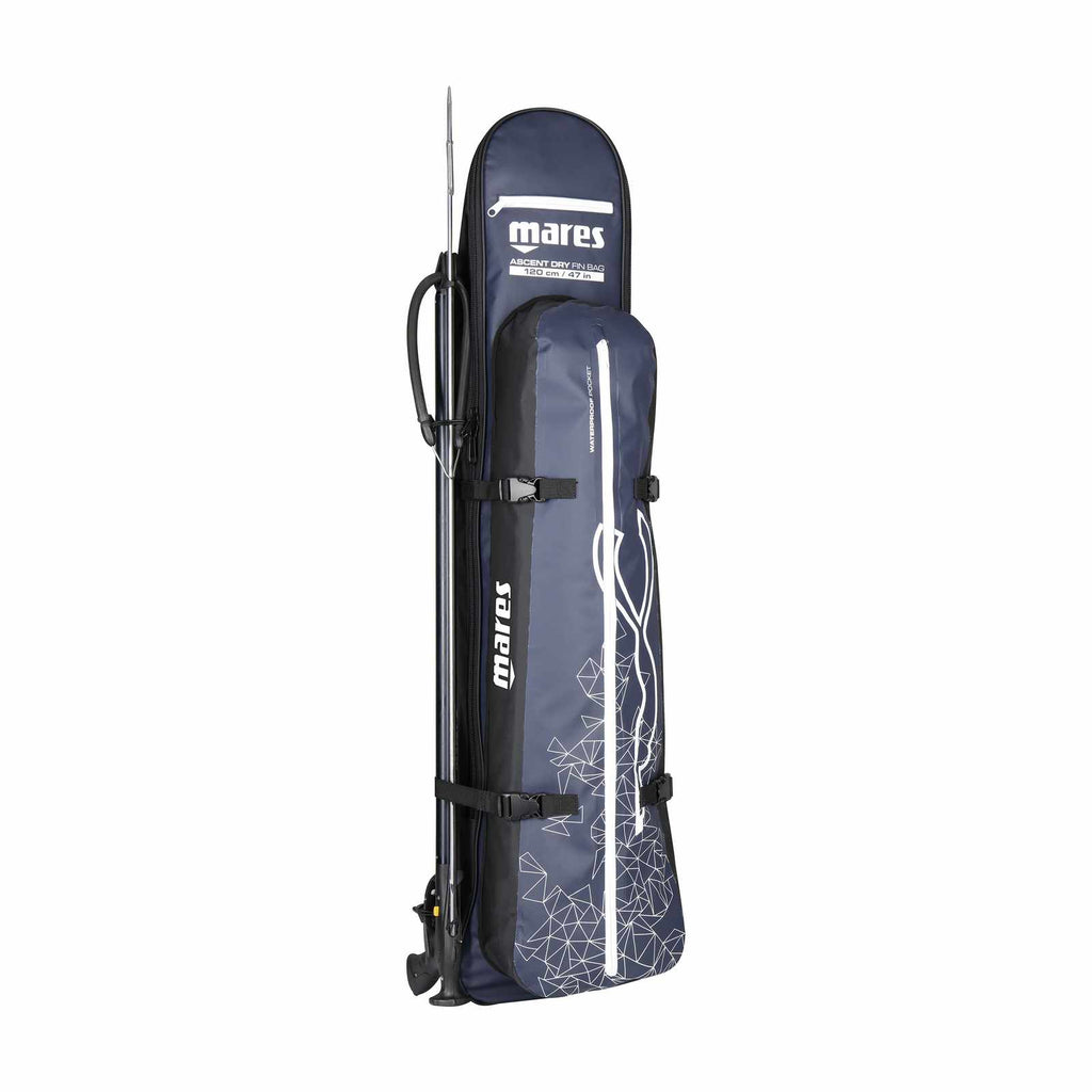 Freediving-Flossentasche Ascent Dry Schwarz-Blau 30 x 28 x 120 cm Mares 425568