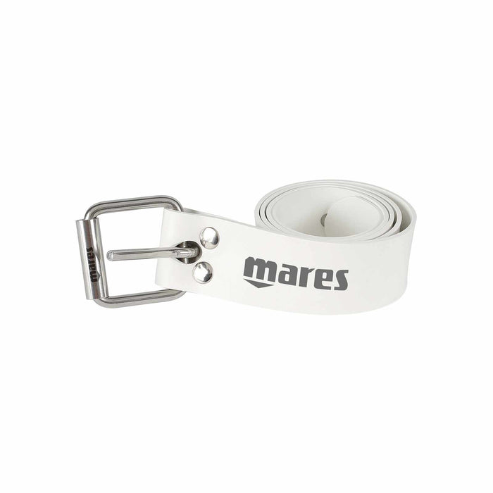 Elastischer Gurt mit Marseillaise-Edelstahl-Schnalle Weiß Mares 425813WH