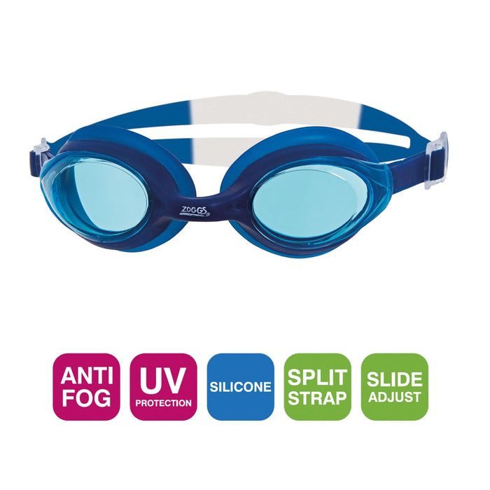 Schwimmbrille Bondi Navy-Weiß Tönung-Blau Linsen Zoggs 461004NVWHTBL