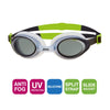 Schwimmbrille Bondi Weiß-Limette Tönung-Rauch Linsen Zoggs 461004WHBLTSM