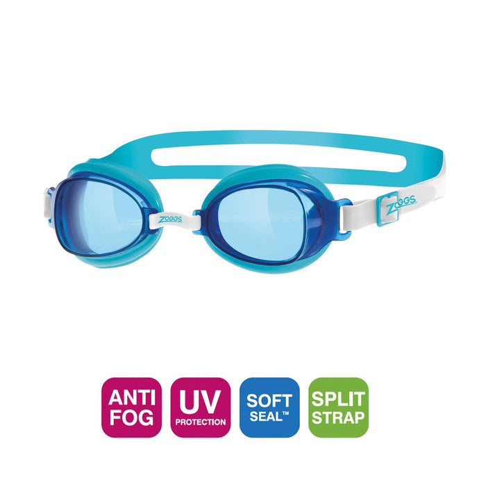 Schwimmbrille Otter Klar-Aquamarin Tönung-Blau Linsen Zoggs 461023CLAQTBL