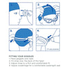 Schwimmbrille Otter Klar-Aquamarin Tönung-Blau Linsen Zoggs 461023CLAQTBL