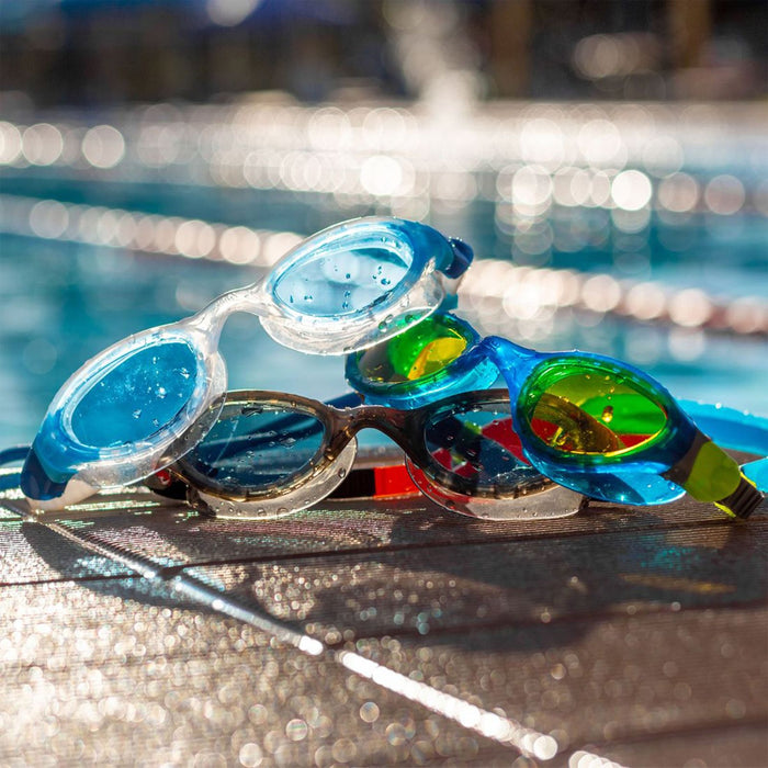 Schwimmbrille Phantom 2.0 Schwarz-Rot Tönung-Rauch Linsen Zoggs 461031BKRDTSM