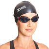 Schwimmbrille Phantom 2.0 Schwarz-Rot Tönung-Rauch Linsen Zoggs 461031BKRDTSM
