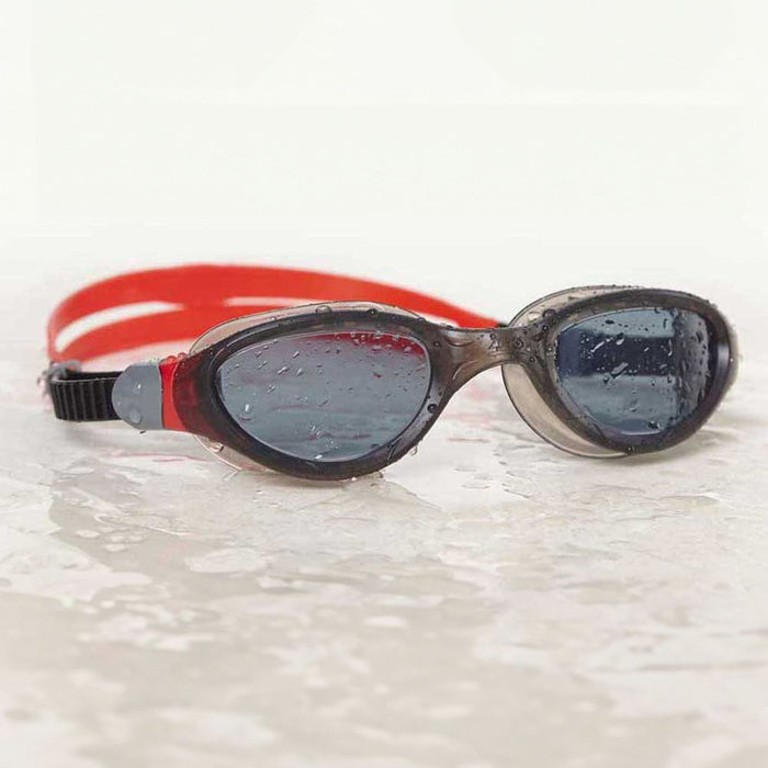 Schwimmbrille Phantom 2.0 Schwarz-Rot Tönung-Rauch Linsen Zoggs 461031BKRDTSM