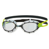 Schwimmbrille Predator Schwarz-Grün-Klar Klein Zoggs 461037BKGNCLRS