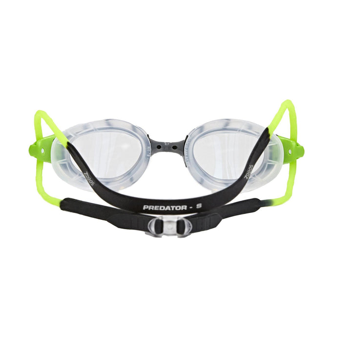 Schwimmbrille Predator Schwarz-Grün-Klar Klein Zoggs 461037BKGNCLRS