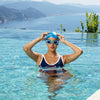 Schwimmbrille Predator Blau-Weiß Tönte-Rauch Linsen Standard Zoggs 461037BLWHTSMR
