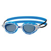 Schwimmbrille Predator Blau-Weiß Tönte-Rauch Linsen Standard Zoggs 461037BLWHTSMR